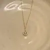 Collar de Brújula Hueca con Diamante Brillante de Plata de Ley S925 para Mujer, Cadena para Clavícula en Forma de O Versátil de Estilo Coreano de Lujo Ligero