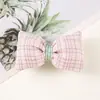 Tela de Algodón y Lino Cuadros Hecho a Mano Flor de Cinco Pétalos Lazo Relleno de Algodón Accesorios para Joyería Accesorios para el Cabello DIY Material para Broches