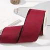 Cinta de Algodón Lino Patrón de Mezclilla Borde Prensado Cinta para Lazo de Sombrero DIY Lazo de Corbata Cinta para Ramo Caja de Regalo Decoración Empaque Corbata