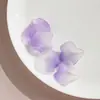Monocromático Dos Tonos Escarchado Degradado Flor de Pétalo Aretes DIY Colgante Acrílico Personalizado Accesorios para Pasador Venta al por Mayor