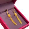 Novos Brincos de Lanterna Vazada Femininos Loja de Ouro Mesmo Estilo Banhado a Ouro Vintage Chinês Brincos de Pingente de Hortênsia Brincos Elegantes