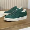 Zapatos Europeos para Hombre Marca de Moda Primavera y Otoño Nuevos de Piel Genuina Tenis Casuales para Hombre Cordones Planos Piel de Ante Color Sólido Zapatos