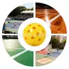 Venta al por mayor del fabricante Pickleball Interior y Exterior Entrenamiento Niños y Adultos Competición Deportes al Aire Libre 40 Agujeros Pelota de Agujero
