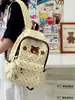 Mochila fresca de verano rosa melocotón con lunares, estilo ins coreano, estilo chica suave, mochila pequeña para estudiantes y salidas