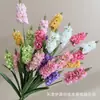 3 Cabezas de Flores Artificiales de Lavanda para Ceremonia de Boda, Decoración Alta, Arreglo Floral de Fondo de Hotel, Flores Artificiales Transfronterizas de Jacinto