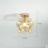 Candelabro de concha vintage estilo francés, luz para comedor, lámpara retro de lujo alto para isla de mesa redonda