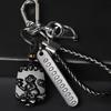 Atacado Obsidian Zodiac Chaveiro Pingente Masculino e Feminino Produtos Automotivos Anti-perdido Chaveiro Jóias Criativas