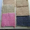 Nuevo Tapete de Paja Tejida Arcoíris Patrón de Paja Ecológica Papiro Multicolores Raya Recubierta Raya Impresa Manualidad Tela Decorativa