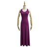Vestido Halter sin Espalda Estilo Similar a Zhao Silu Primavera y Verano 2024 Yujie Casual Suelto Sobre la Rodilla Temperamento Vestido Largo para Mujer