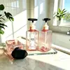 Botella de Plástico PET de Alta Gama para Cosméticos 300ml con Cabeza de Bomba de Presión, Botella para Champú, Botella para Gel de Ducha, Botella para Loción Corporal