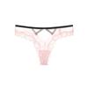 Europa e Estados Unidos amor quente Pêssego Hip oco sexy cueca feminina renda fio dental transparente puro cueca preta