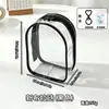 Nova bolsa de armazenamento transparente, 15cm, perfeita para carregar uma boneca de bebê ao sair; Bolsa transversal transparente de PVC, ideal para guardar e exibir bonecas de algodão