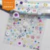 Cyansea Popular Transfronteiriço Estilo Y2K Dopamina Colorido Estrela Coração Decoração de Unhas Adesivos DIY Planejador Celular