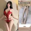 Lencería sexy, diseño de entrepierna abierta, no necesita quitarse, con detalles de corte y un body sin espalda, seductor y apasionado, malla transparente, perfecto para ropa de estar en casa, puro y sensual