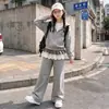Conjunto Deportivo para Niña Otoño 2026 Estilo Nuevo Tallas Mediana y Grande Moda Juvenil Elegante Conjunto de Dos Piezas Sudadera con Capucha y Chaqueta para Primavera y Otoño