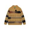 Suéter de Estilo Americano Retro Moderno de Marca con Combinación de Colores Degradados Estilo Holgazán para Hombre y Mujer Pareja Oversize Chaqueta de Punto a Contraste
