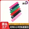 Fábrica Dongguan resistente a hebillas en stock, venta al por mayor, sombrero colorido, hebilla de sombrero de diamante de siete agujeros, hebilla de plástico de doble agujero
