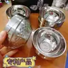 Tigela de Aço Inoxidável 304 Cantina Tigela de Sopa Escola Espessada Camada Dupla Anti-Queimadura Tigela de Platina Tigela Branca Dourada Polida Tigela Redonda Tigela de Arroz