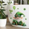 M16062 Adesivos de Parede Decorativos Criativos do Papai Noel Verde para Quarto Sala de Estar Fundo Decoração de Casa Adesivos de Parede Autoadesivos