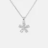 Colar de Flores Feminino Estilo Floresta Fresca, Corrente de Clavícula Simples e Versátil, Estilo Minimalista, Design de Nicho, Luxo Leve, Estilo Celebridade da Internet