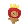 Urso Autodepreciativo Fofo Chiikawa Pelúcia Boneca Pequena Máquina de Garra Figura Pequeno Presente Chaveiro Pingente para Casal