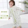 Saco de dormir para bebé, con mangas divididas, fibra de bambú, ropa de escalada, gasa de algodón de bambú, pijamas de verano para bebés, clase A, antibacteriano