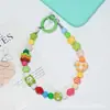 Nova Corrente de Celular com Contas de Dopamina DIY Pingente Decorativo de Celebridade da Internet Chaveiro Colorido Mochila Bolsa Sensação de Alto Padrão