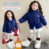 Pantalones vaqueros forrados de forro polar para niñas, invierno, casual, graffiti, pantalones tipo papá, 2025, nuevos pantalones de forro polar de invierno para niños, modernos