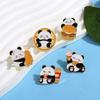 Broche de distintivo fofo de panda de comida de Chengdu, decoração de mochila escolar de pizza de Hamburgo, acessórios de roupas de dopamina