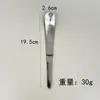 Cuchara para helado de acero inoxidable, cuchara de cabeza plana, cuchara para helado y yogur, cuchara para mermelada, cuchara de mango largo para relleno de dumplings, cuchara abrelatas