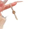 Pulseira Estrela de Pérola com Contas Redondas de Zircônia Pulseira de Luxo Leve de Alta Qualidade Pulseira Elegante da Moda Elegante Versátil para Mulheres