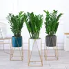 Soporte para Flores Hierro de Lujo Ligero de Pie con Soporte Exhibición de Flores Universal Sala de Estar Soporte para Flores Interior Hogar