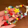 Pulsera de Cuentas de Estrella de Manzana Infantil y Linda para Mujer Verano Dopamina Pulsera Personalizada Fiesta de Estudiantes Pulsera de Alto Valor