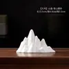 Decoraciones de Porcelana Blanca Adornos Pequeños Paisaje Micro Creativo Acuario Paisajismo Suculento Cerámica Sala de Estar Pasillo Decoraciones Chinas Péndulo