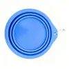 Tazón Plegable de Silicona para Mascotas, Tazón de Comida para Gatos, Tazón para Perros, Tazón de Comida, Tazón para Beber, Tazón de Alimentación Portátil de Silicona para Exteriores para Gatos y Perros, Tazón Retráctil