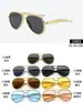 Óculos de Sol Infantis Retros com Armação Oval Estilo Old Money para Idades de 3 a 10 Anos, Vários Óculos de Sol de Metal Imitação para Meninos e Meninas, Em Estoque para Venda por Atacado