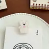 Clipes de papel com tema de animais, fofos e delicados, perfeitos para estudantes, com caudas longas e pequenos clipes para recados, em um estilo de desenho animado e adorável