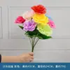 Flores de rosa simuladas, accesorios de baile, ramo para sostener, ramo de lirios para coro, flor estilo entrada deportiva