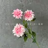 Flores Artificiales Dahlia de 3 Cabezas Paisajismo de Bodas Accesorios para Fotografía Decoración de Mesa Interior para el Hogar Flores Artificiales Listas para la Venta