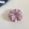 Scrunchie de Renda Crochê Vazado Estilo Coreano Doce para Mulheres, Elástico de Cabelo Suave e Versátil, Faixa para Coque, Acessório de Cabelo