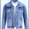Ropa exterior casual de corte ajustado estilo coreano, primavera y otoño, chaqueta de mezclilla vintage, moda de marca para hombre, chaqueta de trabajo guapa