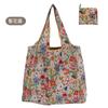 Bolsa de presente publicitária atacado de fábrica bolsa de compras dobrável ecológica bolsa de poliéster bolsa de tecido floral bolsa dobrável