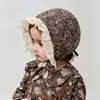 Gorro para Bebé para Otoño e Invierno, Elegante Gorro de Pescador con Encaje para Bebé Niña, Sombrero de Sol Vintage de Lunares para Bebé Princesa