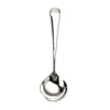 Cuchara Popular Cuchara Redonda Se Puede Añadir con logo Acero Inoxidable 304 Cuchara de Postre Doméstica Espesada Cuchara de Sopa Cuchara de Arroz Helado Regalo