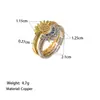 Comercio Exterior Transfronterizo Anillo Abierto Brillante Sol y Luna Colgante Circonita Micro-pavimentada Acero de Titanio Collar Pulsera Diseño Pareja Par