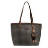 Bolso de pata de gallo para mujer 2024 Nuevo de moda Alta calidad Bolso de hombro único de lona Ropa de trabajo Bolso tote de gran capacidad