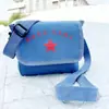 Bolsa de Lona Nostálgica para Servir o Povo, Bolsa de Ombro do Exército Vermelho Masculina, Bolsa Escolar Verde da Libertação Transversal, Bolsa de Estudante, Bolsa Transversal Lei Feng