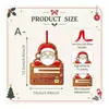 Adornos Navideños de Madera de Venta Caliente Transfronterizos con Patrones de Papá Noel Muñeco de Nieve Renos Decoración Festiva para el Hogar en Navidad