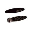 Grampo de cabelo de chocolate leopardo francês grampo de cabelo bico de pato grampo de cabelo de pérola marrom grampo lateral da moda para acessórios de cabelo femininos