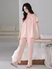 Pijama de Verano de Lujo para Mujer de Alta Gama, Algodón Puro, Delgado, Estilo Palacio, Se Puede Usar Afuera, Manga Corta de Verano, Talla Grande Ropa de Casa para Mujer
